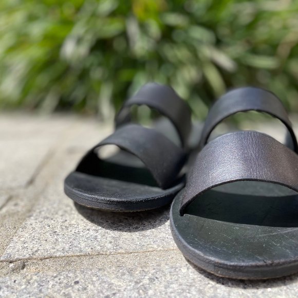 Custon Hand made black leather high quality sandals - Picture 7 of 7